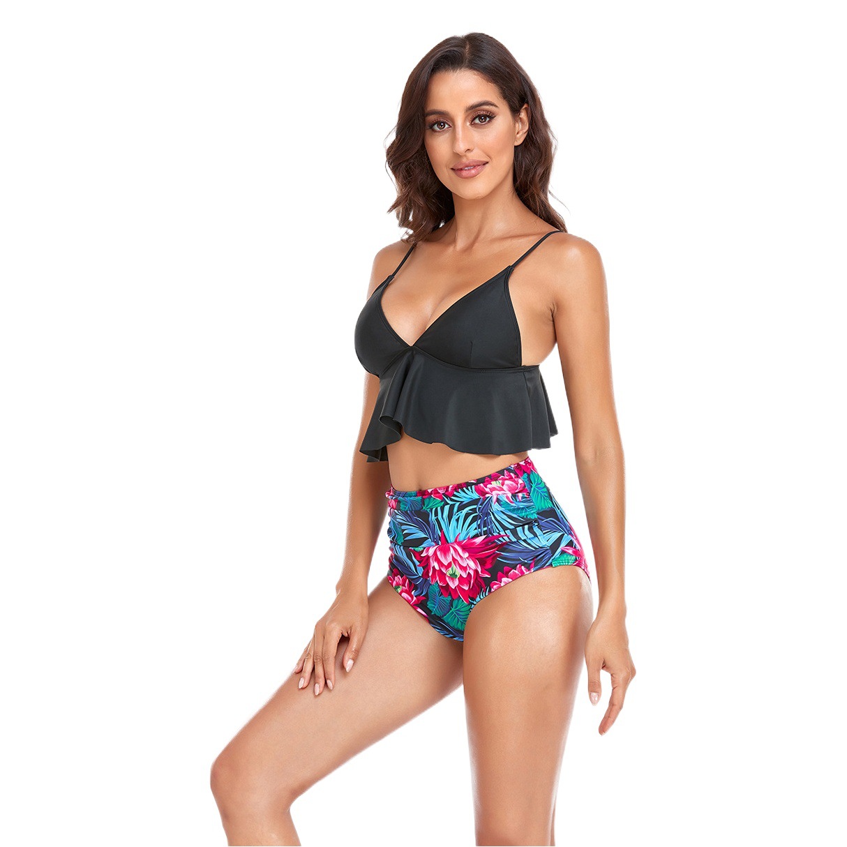 2022 European and American Cross-Border Exclusive for Amazon and Aliexpress, Two-Piece Bikini Women's Swimsuit, Sporty Style, European and American Style