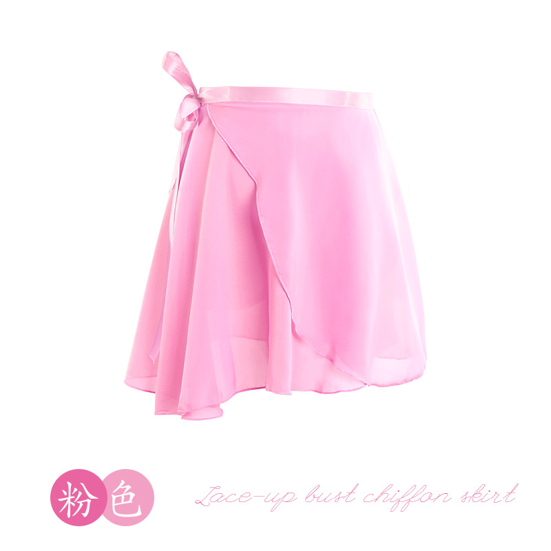 Picture of A generation of hair adult dance gauze skirt practice clothing body ballet dance skirt lace-up one-piece chiffon skirt