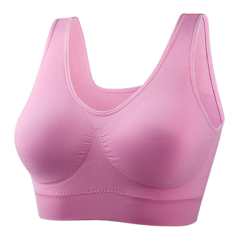 Picture of Zero binding underwear plus size yoga shockproof sports bra wireless seamless one-piece bra female foreign trade Wholesale