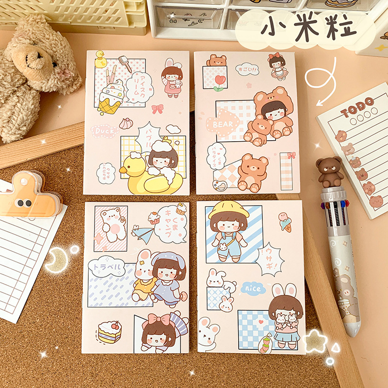 Picture of Cute small notebook office supplies notepad student stationery portable mini notebook note pad soft copy