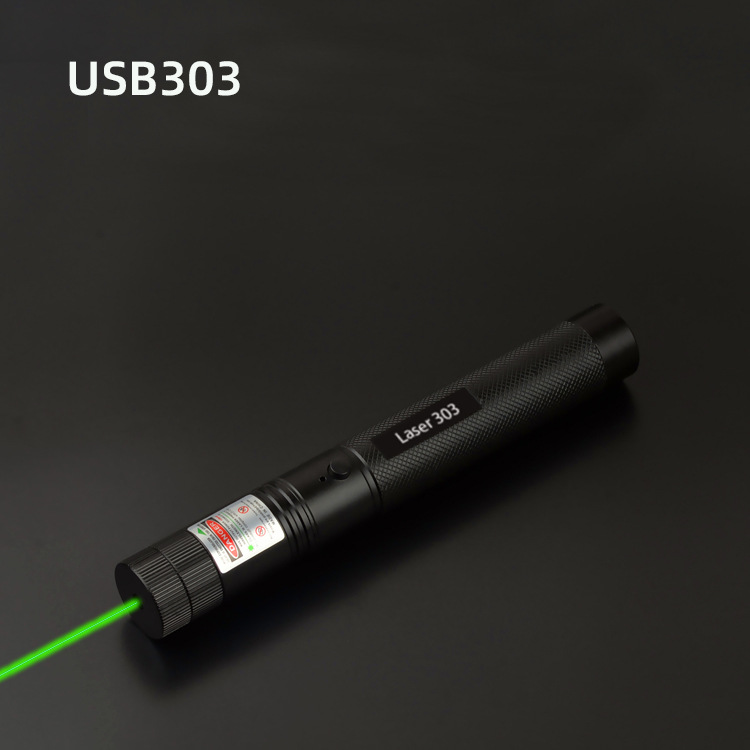 Picture of USB303 rechargeable laser indicator flashlight starry infrared laser light sales pen pointer Aurora shooting pen