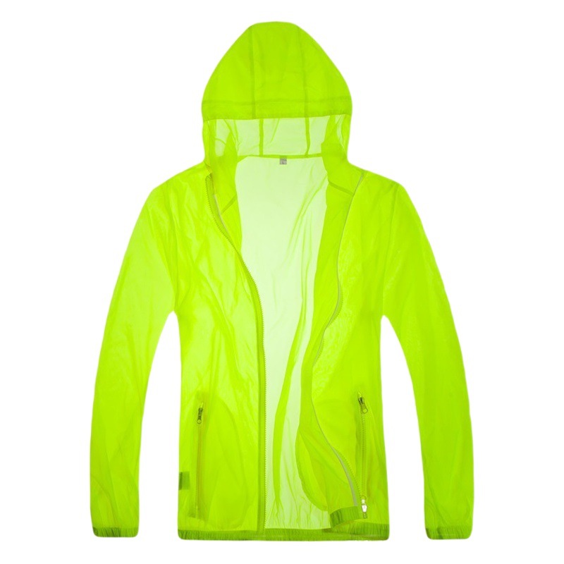 Anti-Uv Quick-Drying Lightweight Sun Protection Clothing Couple Style Hooded Zipper Windbreaker Windproof and Insect-Proof Outdoor Sports Jacket