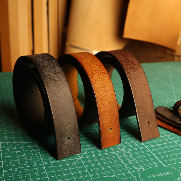 The Old first layer cowhide 3.8cm Belt Men's belt color retro belt DIY does not match the buckle 4mm thick