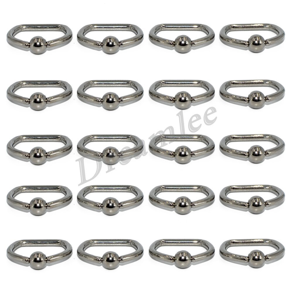 Picture of Luyue G23 Pure Titanium D-Shaped Nose Ring Bcr Ring Clip Ball Earrings Nipple Ring Lip Nail Pa Ring Cross-Border Piercing Jewelry
