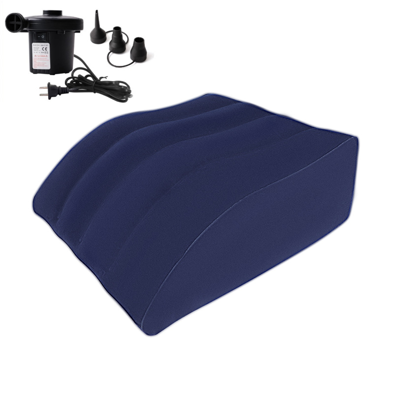 Picture of Inflatable Leg Pillow Raising Foot Pillow Bed Artifact Decompression Pillow Knee Relaxation Fatigue Relief Trapezoidal Leg Cushion in stock