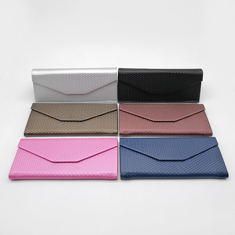 Picture of Triangular Wallet Style Foldableable Sunglasses Case Optical Glasses Case Supply Printable Logo in Stock