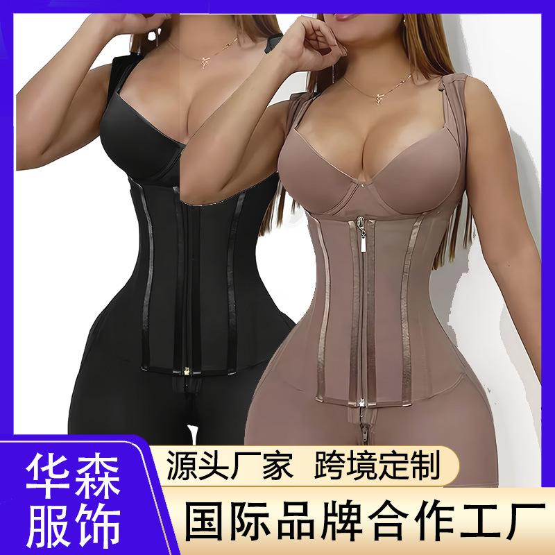 Shape Wear New European and American Mesh One-Piece Shapewear Waist Tightening Tummy Lifting Butt Lifting One-Piece Tight Corset for Women