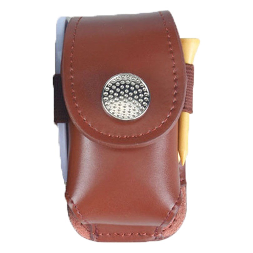 Source Supply Cowhide Leather Small Ball Bag Accessories Package Ball Bag Tool Kit in stock Golf Waist Bag