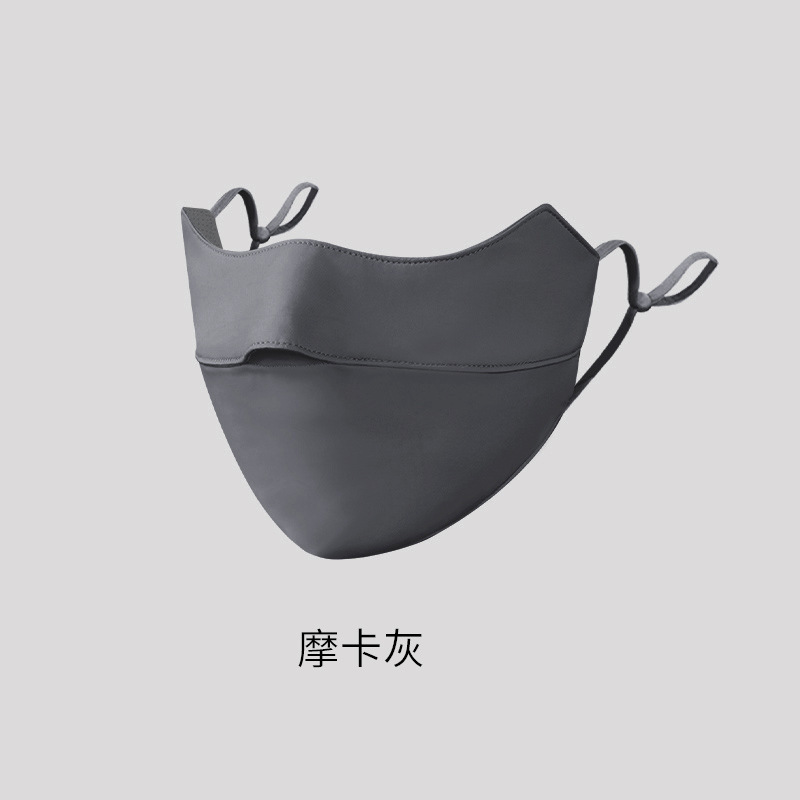 Picture of Sunscreen Mask Women's Sunshade Eye Angle Summer Riding Outdoor UV Protection Nylon Ice Silk Mask Black Men
