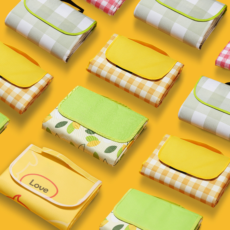 Amazon Supply Camping Picnic Mat Outdoor Outing Portable Waterproof Moisture-proof Picnic Mat Thickened Spring Mat