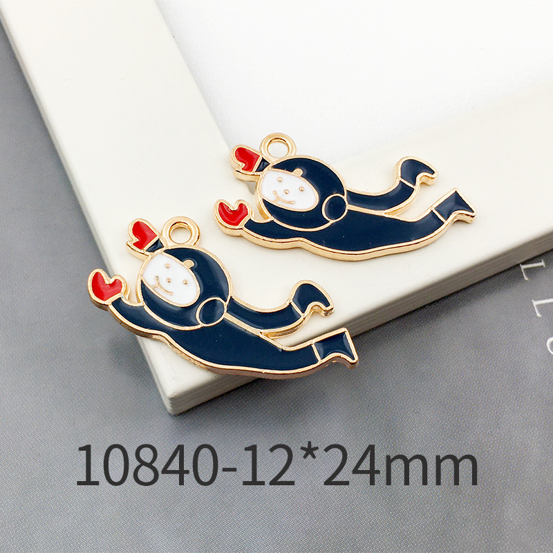 Picture of 1 Astronaut Space Rocket Star Accessory Alloy Oil Drop Pendant Earrings Bracelet Pendant Space Fashion Jewelry