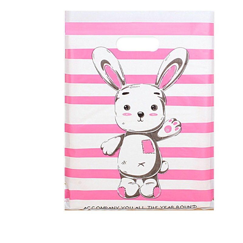 Wholesale low-voltage plastic bag cute stall shopping bag clothing store handbag plastic gift bag large quantity Congyou