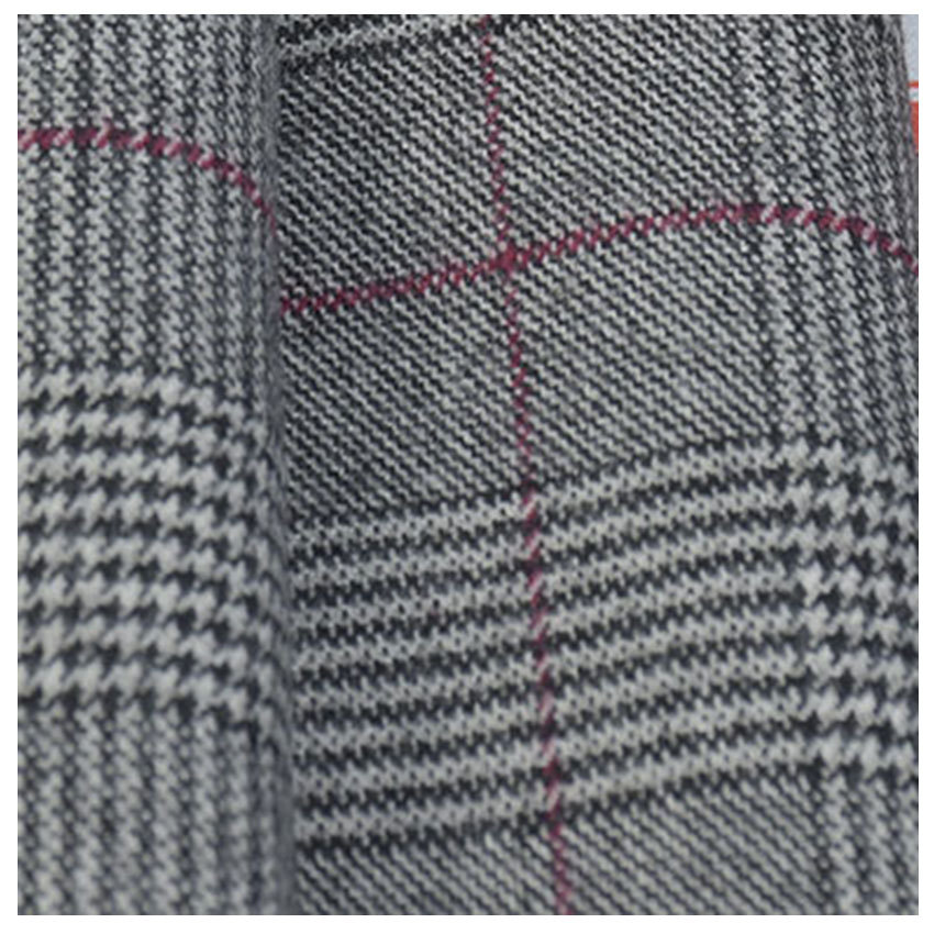 Yarn-dyed Polyester Viscose Plaid Trousers tr Yarn-dyed Polyester Viscose Stretch Trousers Yarn-dyed Plaid Plaid