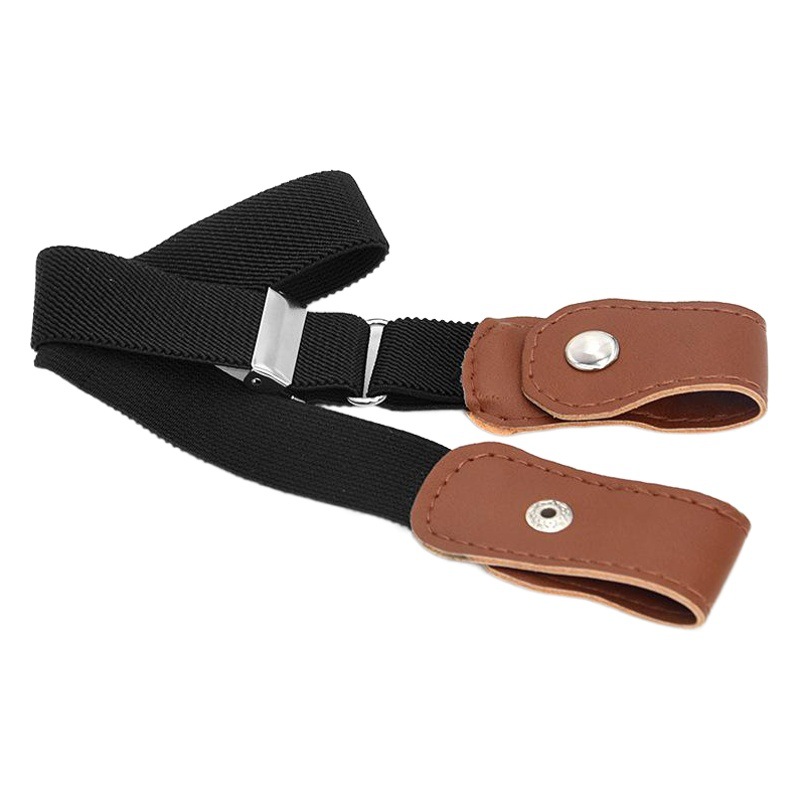 Cross-border Source children's belt boys and girls elastic belt monochrome pants belt adjustable length spot