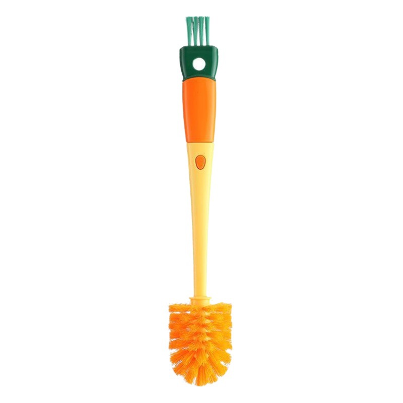 Picture of Four-In-One Carrot Cup Brush, Bottle Brush, Long Handle Household Multifunctional Cup Brush, Cleaning Creative Bottle Brush, Cleaning Brush