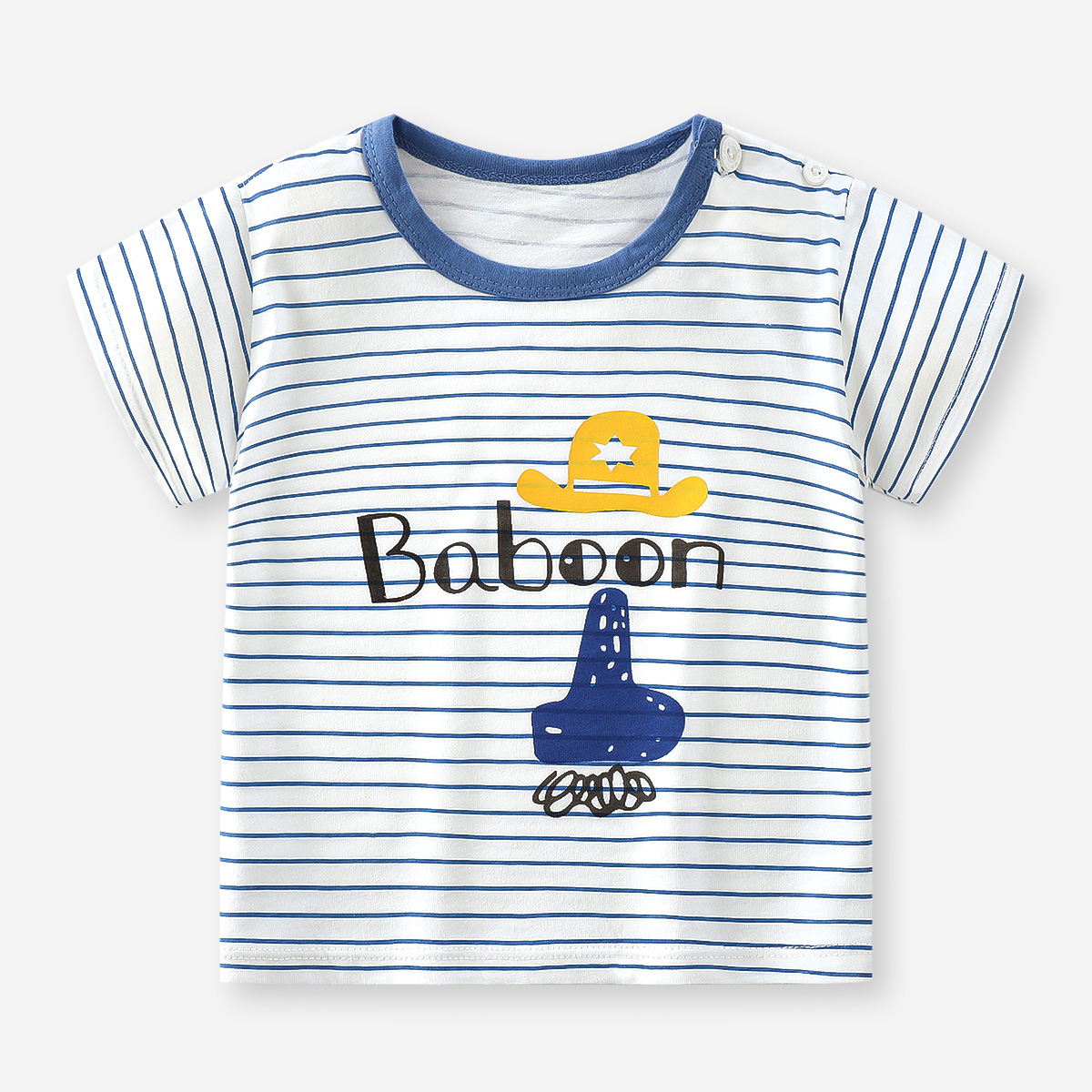Picture of Children's Short-sleeved T-shirt Cotton New Children's Summer Baby Clothes Boys' Thin Girls' Top Summer Children's Clothing