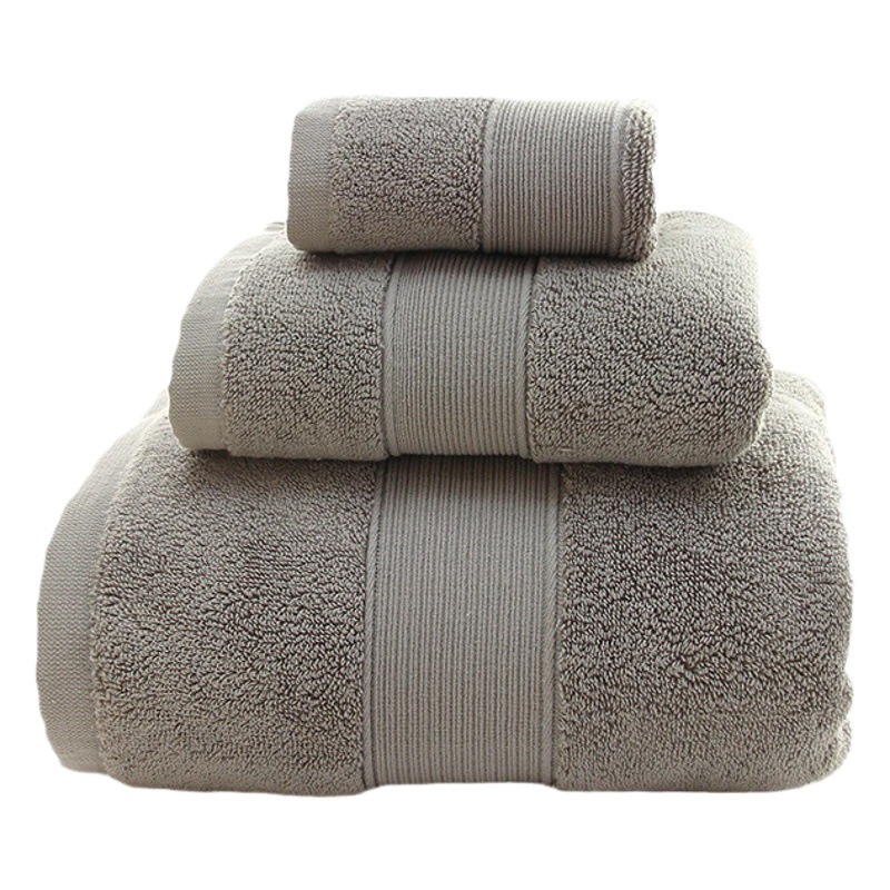 Cotton Towel Set Soft Absorbent Long-staple Cotton Bath Towel Three-piece Set Beauty Advertising Gift Customized Foreign Trade Towel Set