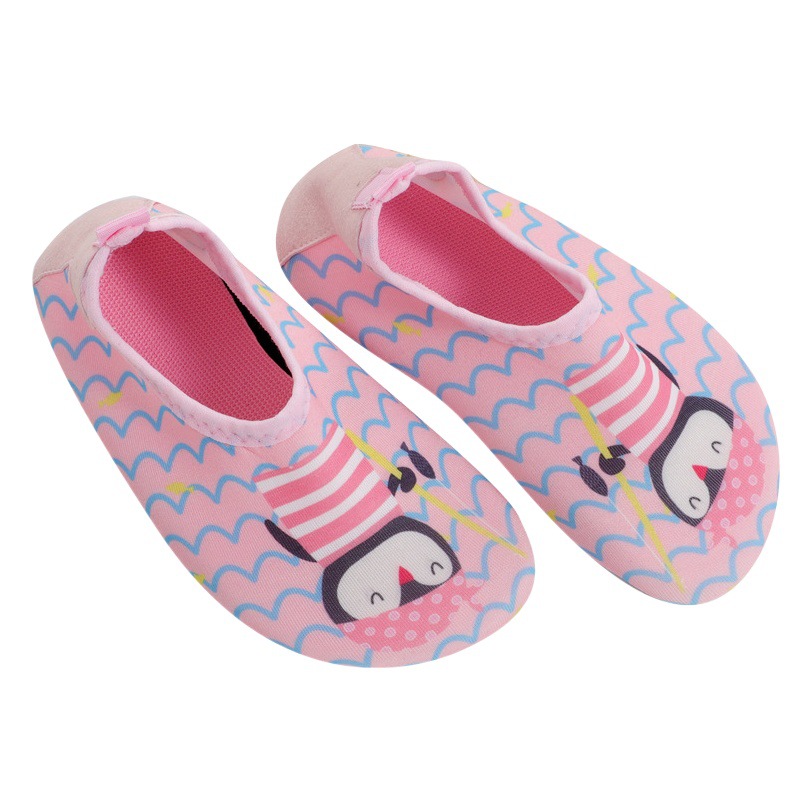 Children's Non-slip Beach Shoes Seaside Resort Hot Spring Swimming Waterproof Female Swimming Shoes Anti-prick Foot Scratch Children's Diving