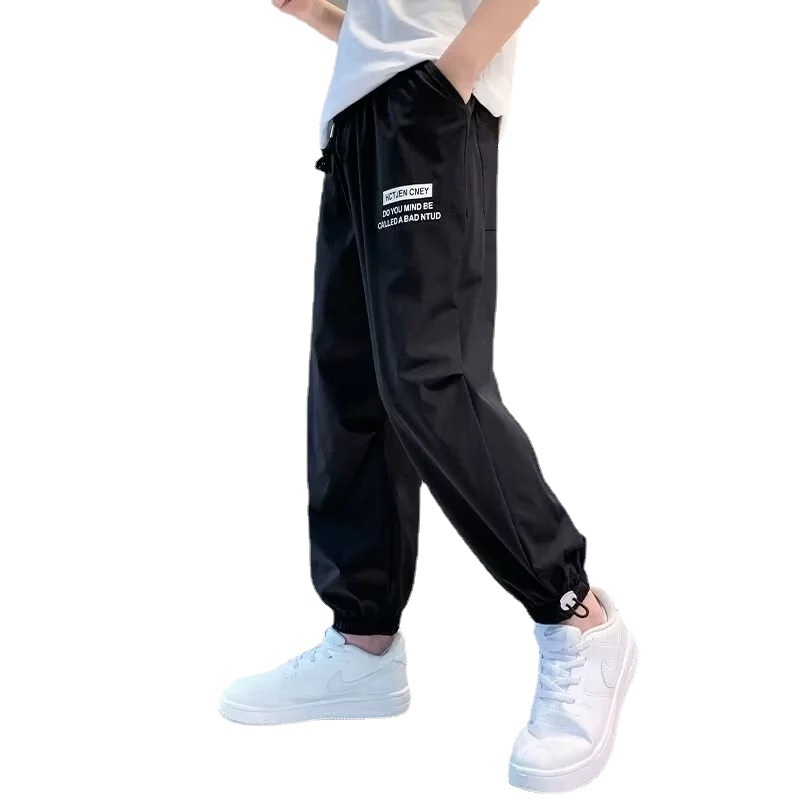 Picture of Boys' Pants Summer Thin 2023 Quick-drying Pants Big Children's Leisure Sports Anti-mosquito Pants Boys Spring and Autumn Trendy Brand