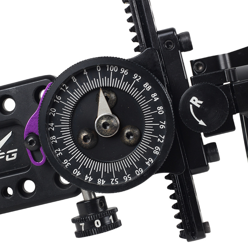 Picture of Spg Turkey Single-Pin Sight Metal Sight Quick-Adjust Fine-Tuning Composite Pulley Bow Archery Competition Accessories Sight