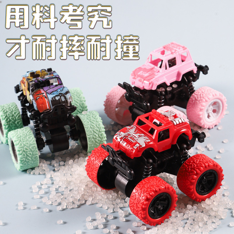 Picture of Off-road inertia pull-back four-wheel drive model boy stunt children's toy car crash car manufacturers wholesale