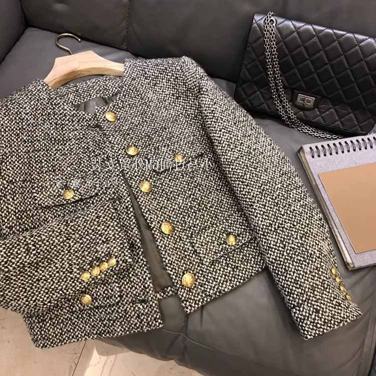 2025 New Autumn and Winter French Retro Easiest for Match Temperament Elegant Slim High-End Small Fragrance Jacket Women's Easiest for Match