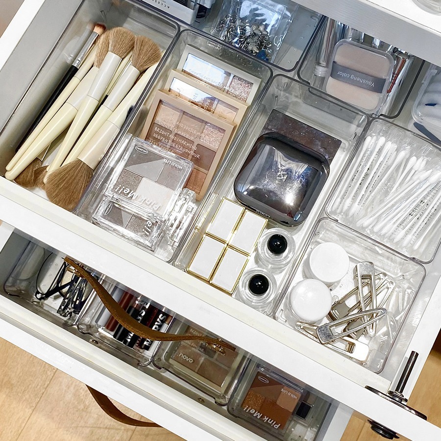 Drawer storage partition board plastic partition board partition free combination underwear socks storage box compartment artifact