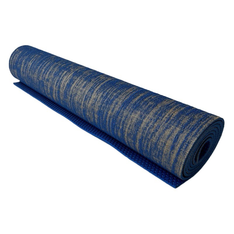 PVC Jute Yoga Mat Non-Slip Sweat Absorbing Rope Skipping Mat Shock Absorption Sound Insulation Yoga Gym Mat Linen Yoga Mat