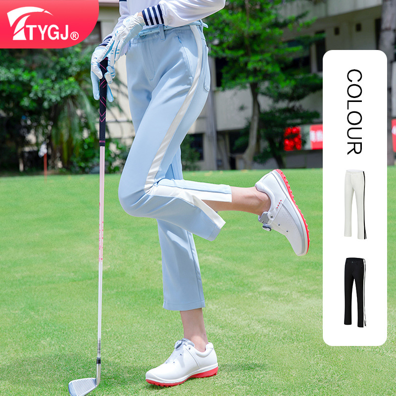 Spring and Autumn Golf Pants Women's Slim Fit Eight-Point Pants Autumn Golf Women's Pants Quick-Drying Sports Nine-Point Pants