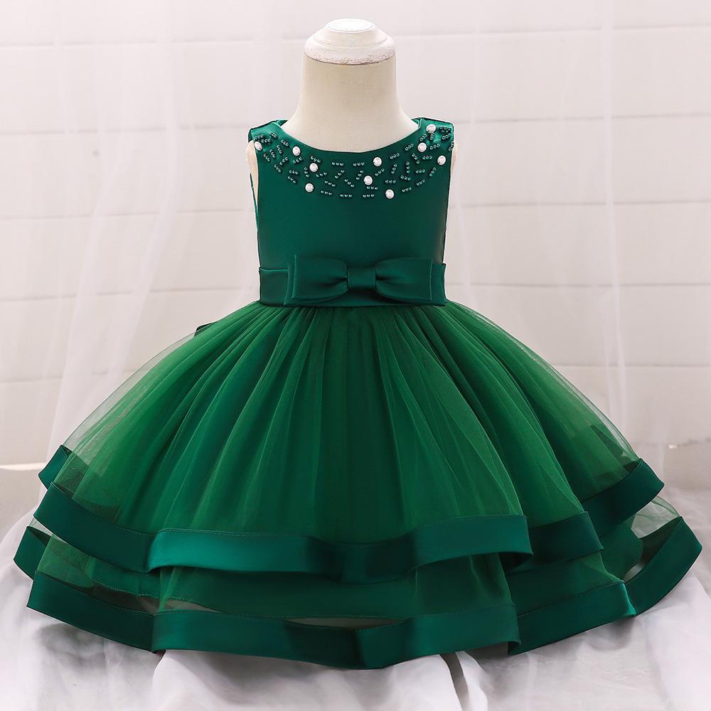 ins Dress baby baby Girl Dress baby Princess Dress Dress Bow baby Year Old Girl Dress