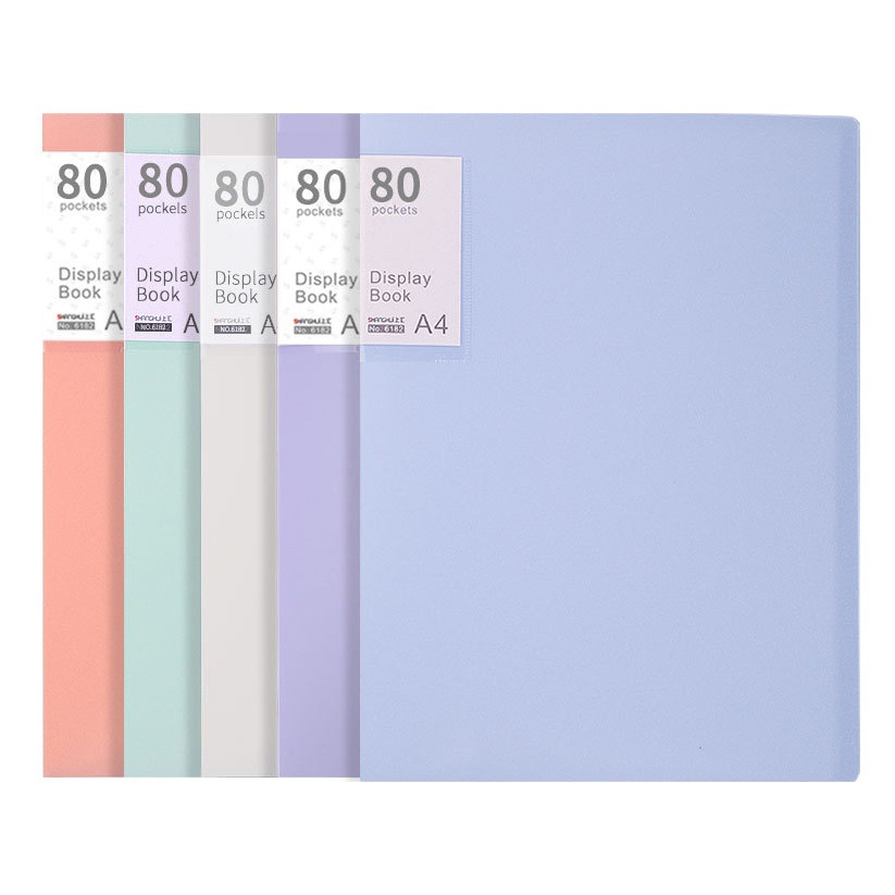 Information book a4 insert folder transparent loose-leaf 40/60/100 multi-page large storage bag File Student Test