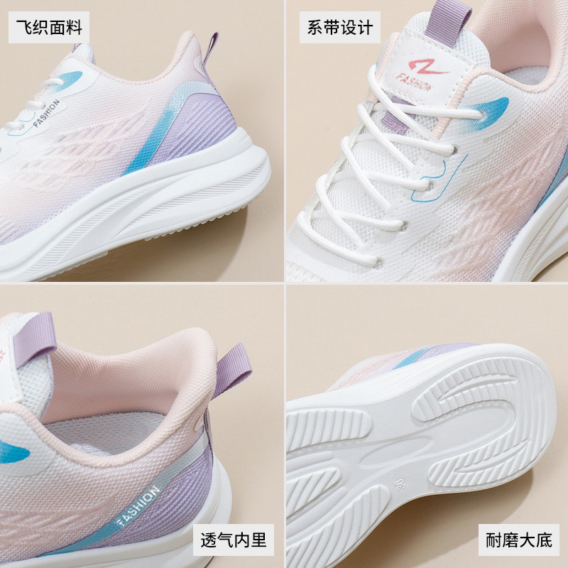 Picture of Spring 2025 New Korean Breathable Flying Weaver Shoes Ins Trendy Students Running sneaker Casual Shoes Cross Border