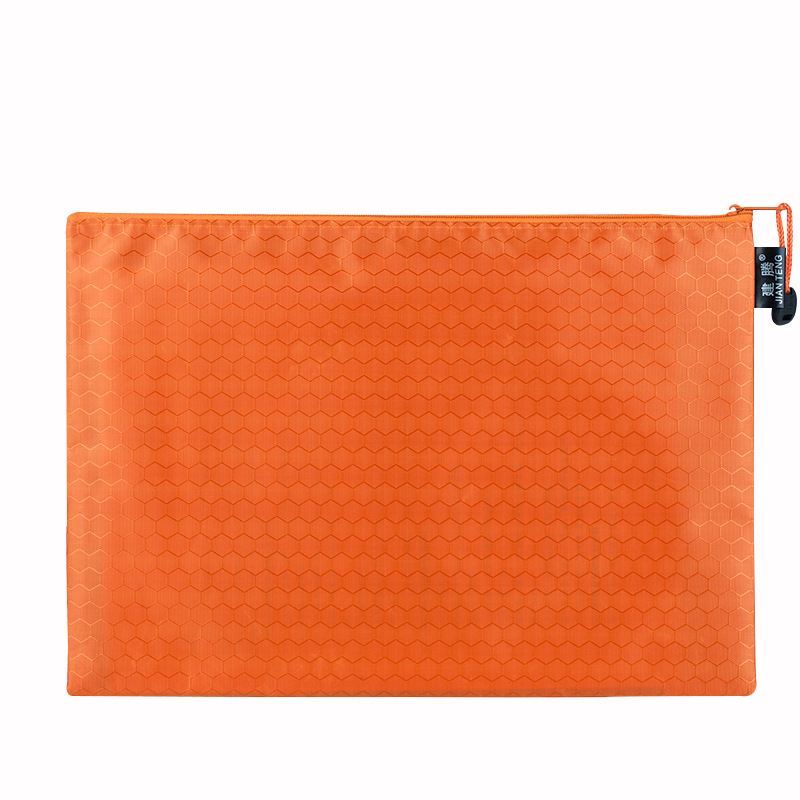 Picture of Jian Teng A4 Football Pattern File Bag Waterproof Thickeneded Canvas Zipper Bag Information Bag Student File Stationery Bag