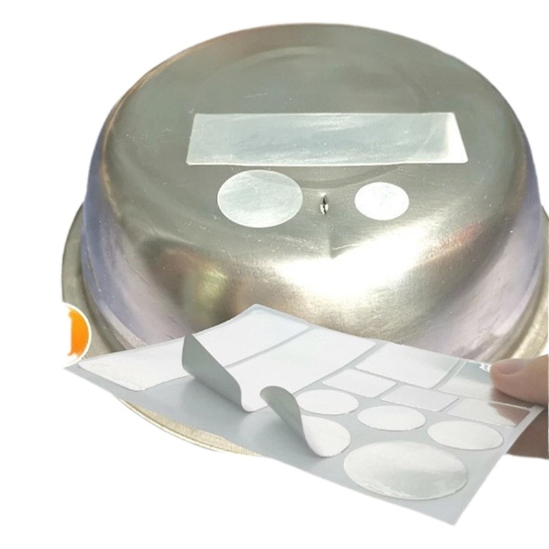 Mu Yu factory direct aluminum foil high temperature resistant pot patch hole repair subsidy pot patch artifact aluminum foil pot patch