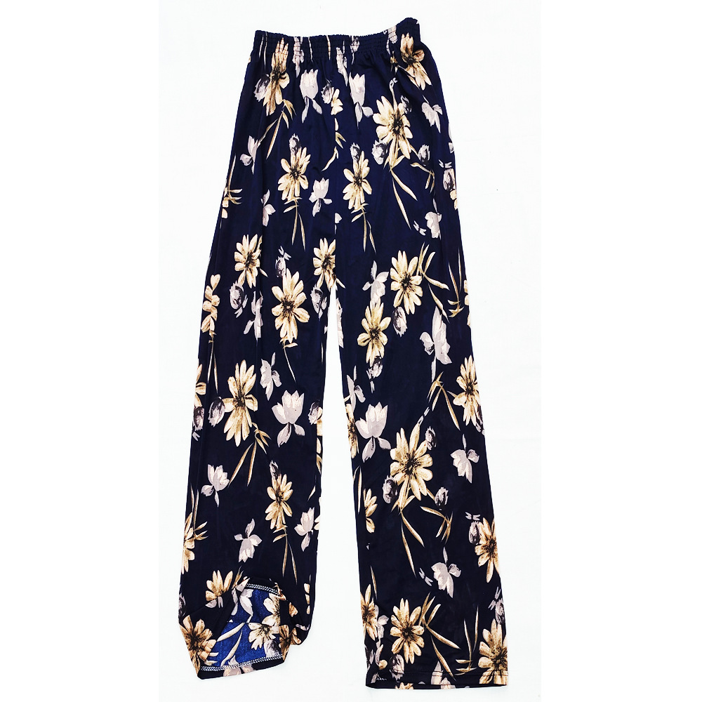Picture of Cross-border Fashion Ink Butterfly National Style Casual Pants Women's New Chinese Style Loose Wide Leg Loose Summer New Ankle-length Pants