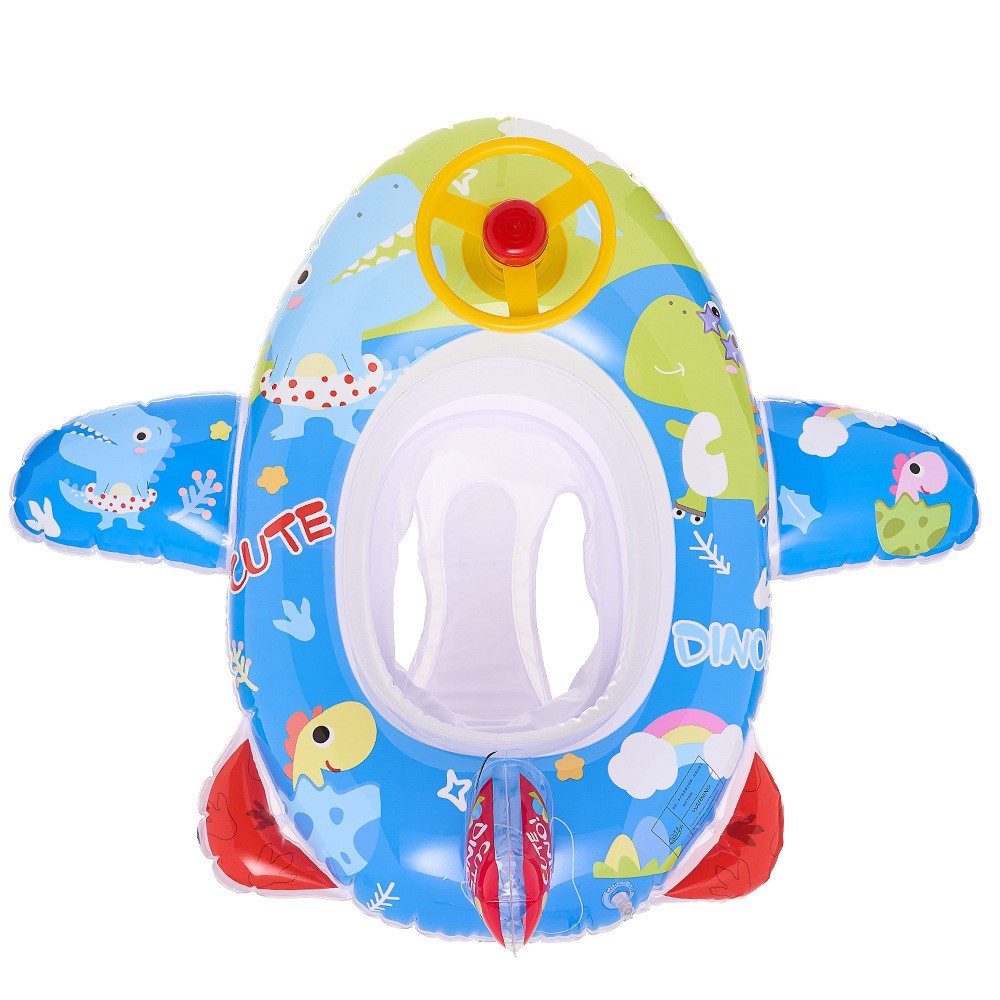 Picture of Children's swimming ring armpit ring seat ring 1-6 years old children's aircraft steering wheel inflatable Mount baby 2 boys and girls