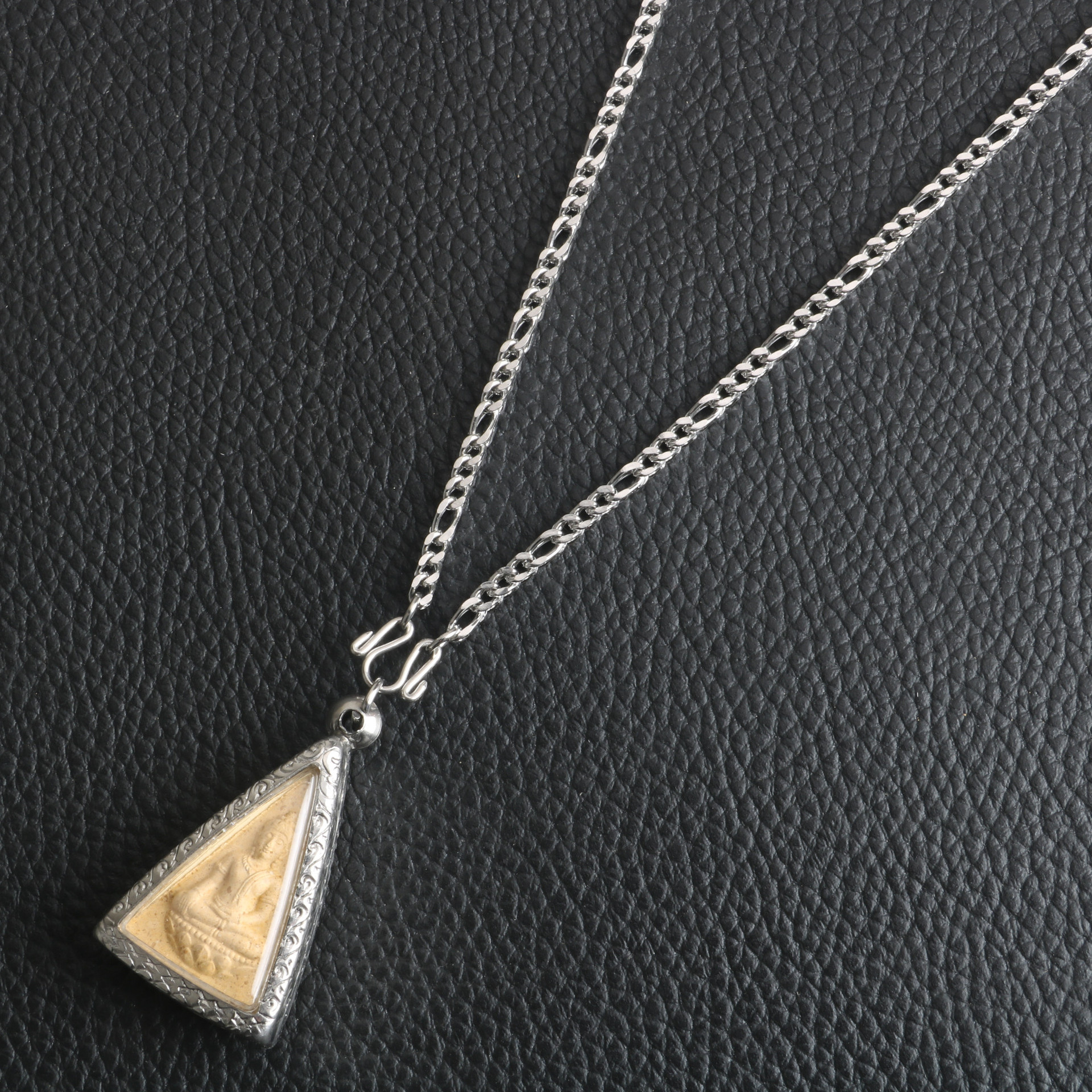 Guan Gong Guanyin Buddha Pendant Hanging Chain Stainless Steel 3:1 Keel Chain Thai Buddha Brand Chain Titanium Steel Necklace for Men and Women