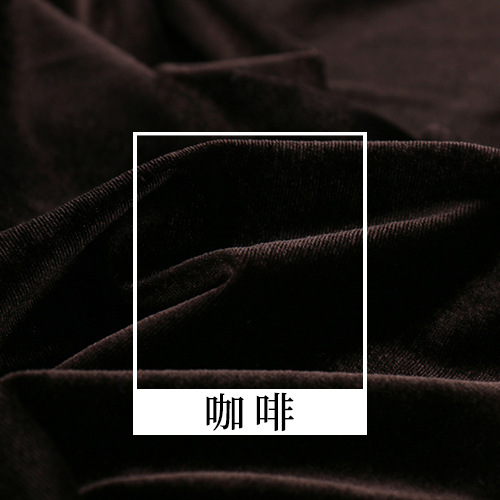 Picture of South Korea velvet fabric thickened weft knitted velvet velvet high quality dyed fabric cheongsam fashion curtain wholesale