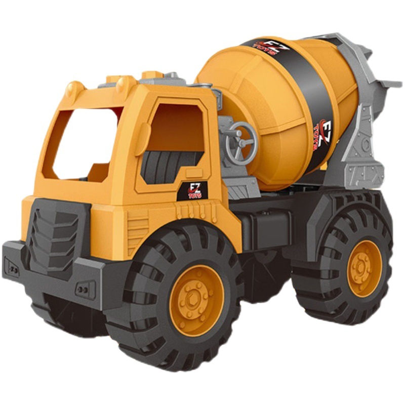 Super large engineering vehicle simulation toy digger mixer truck engineering vehicle set children's sand digging tool boy toy car
