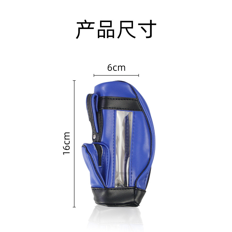 Picture of Golf ball bag PU waterproof fabric nylon material can hold 3 balls golf ball 5 color mini ball bag