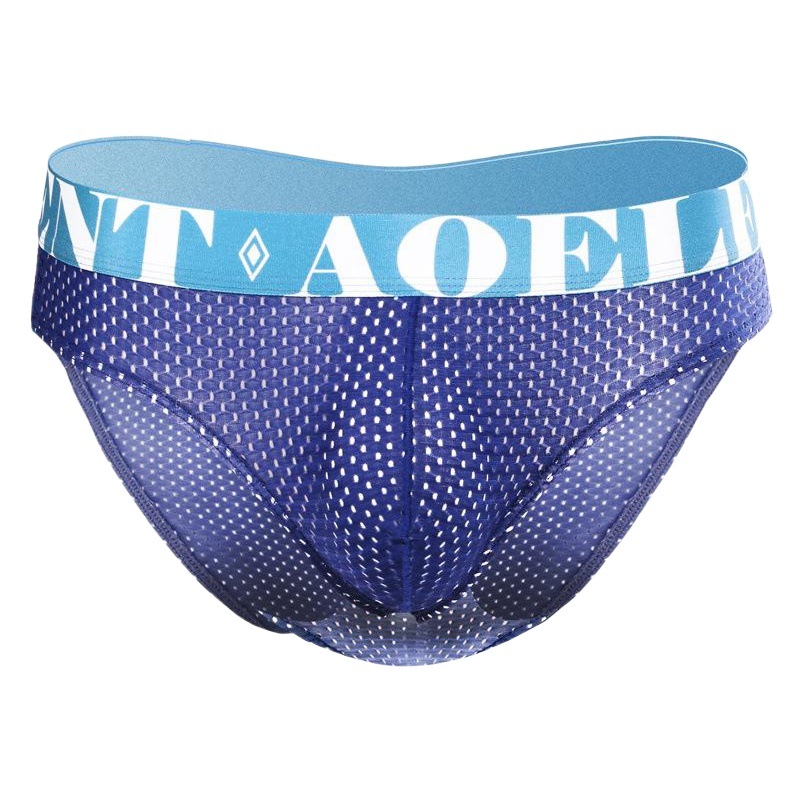 Sexy men's briefs breathable U convex summer ice silk mesh shorts head youth mesh breathable pants