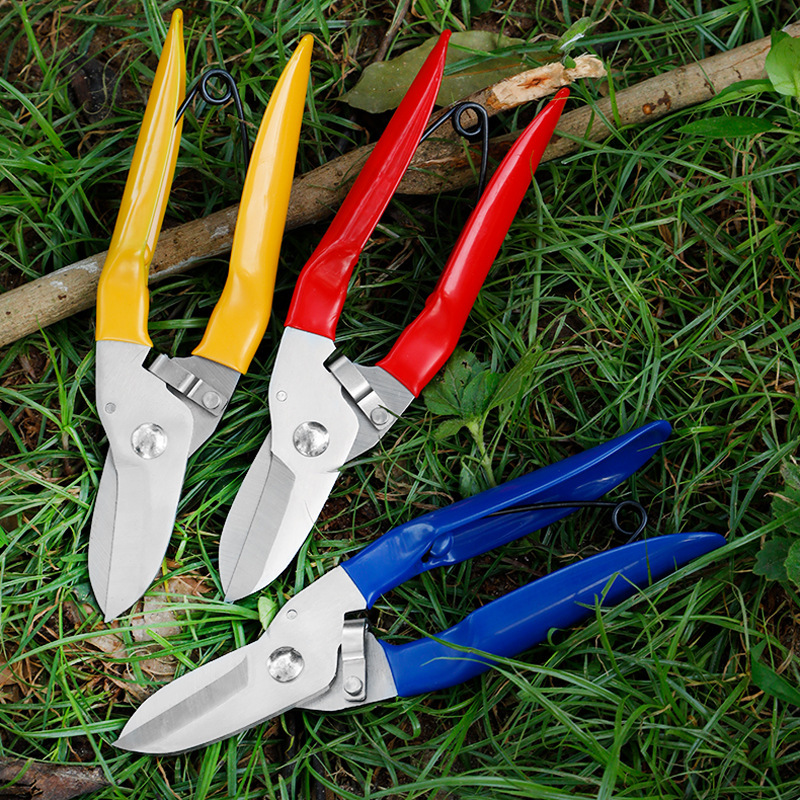 Pruning Shears for Thick Fruit Branches, Household Garden Gardening Shears, Stainless Steel Heavy-Duty Branch Shears, Floral and Fruit Picking Shears, Labor-Saving