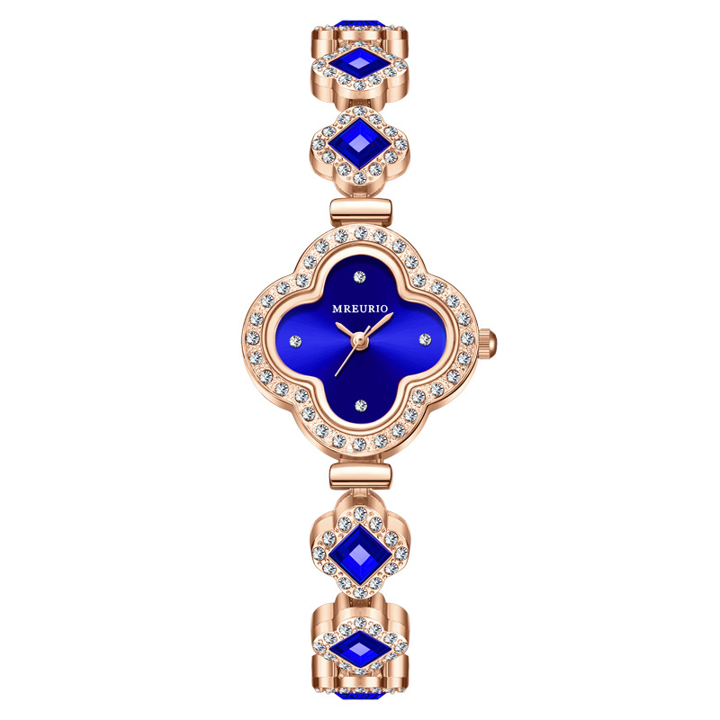 Picture of Live Hot Hot Hot Fashion Four-leaf Clover Bracelet Quartz Watch Emerald Women's Watch Women's Watch Factory Wholesale