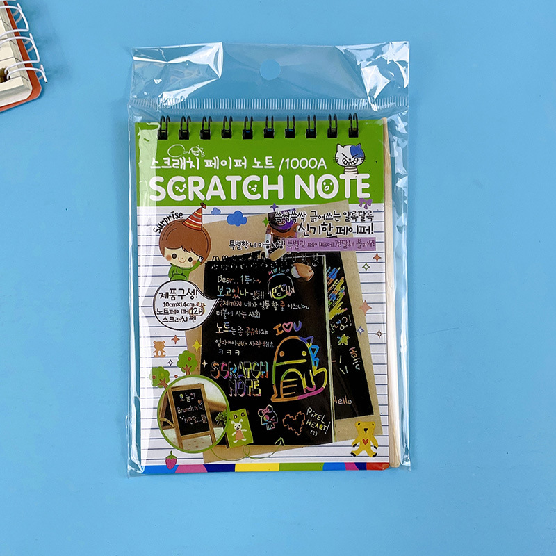 Picture of Children's DIY scratch painting book creative colorful graffiti book kindergarten art supplies wholesale student stationery Painting Book
