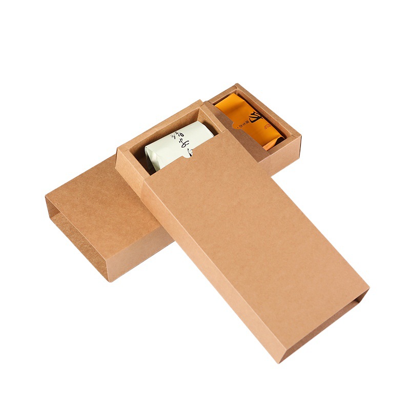 in stock drawer carton kraft paper underwear packaging folding color box drawbox socks gift packaging box custom
