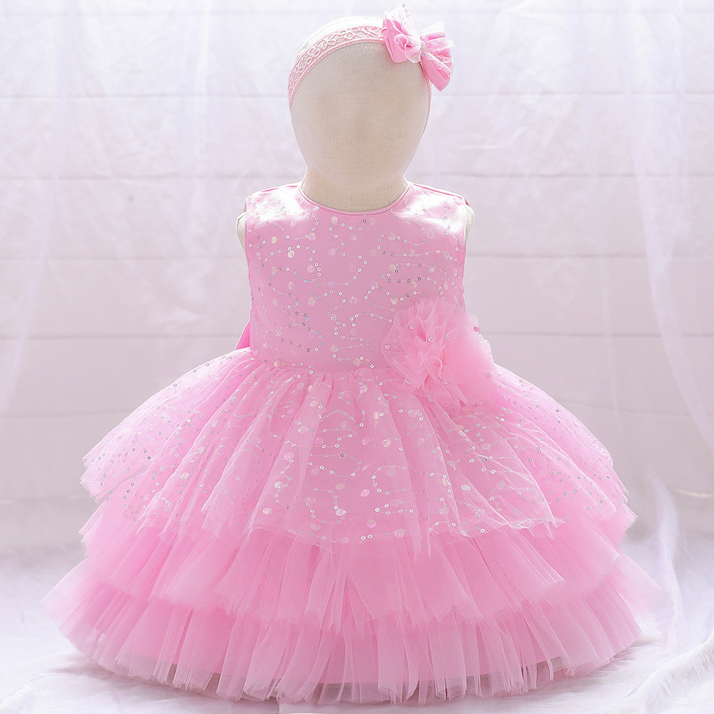 Picture of New Children's Clothing Baby's Dress Children's Princess Dress One-year-old Girl's Poured Skirt Children's Kindergarten Dress