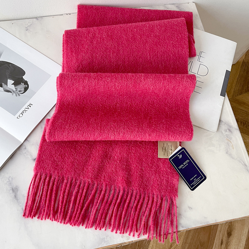 Picture of 2025 New Autumn and Winter Warm Scarf Women's Easiest for Match Long Pure Wool Scarf Men's Couple Style Spot Wholesale