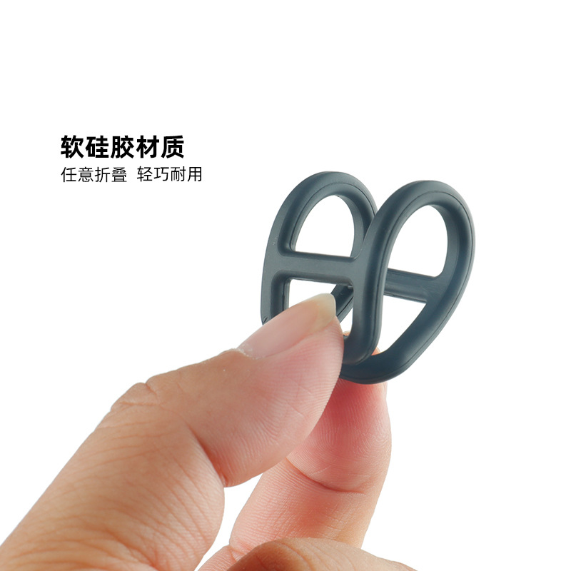 Picture of Bicycle headlight taillight accessories silicone strap driving recorder fixed rope rubber band lamp rubber strip line buckle