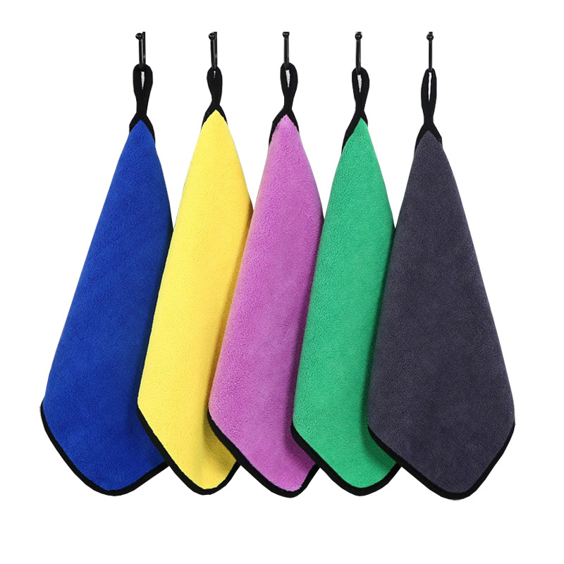 Picture of Car Wash Towel Double-Sided Coral Velvet Thickened Car Towel Car Absorbent Rag Large Towel Special Car Towel