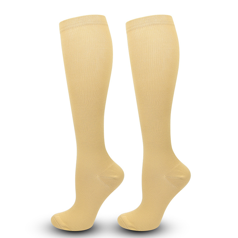 Picture of Solid Color Sports Compression Socks Anti-flexure Compression Socks Running Stretch Socks Suitable for Nurse Wrap Calf